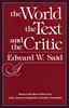 The World, the Text, and the Critic